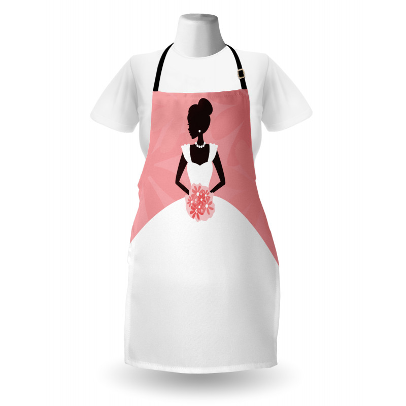 Wedding Dress Flowers Apron