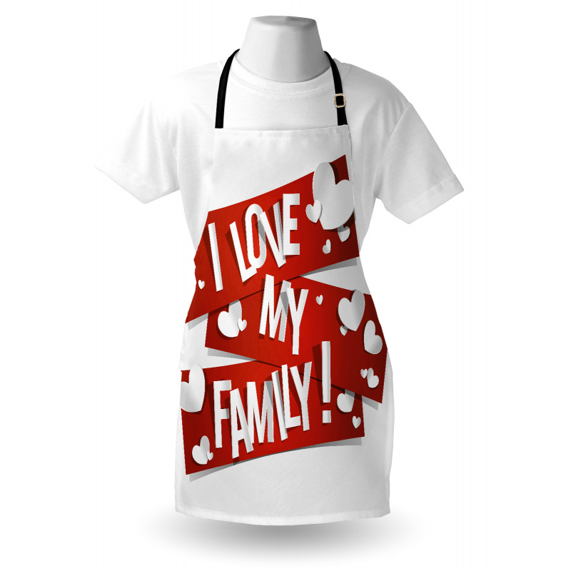 Family Love Heart Apron