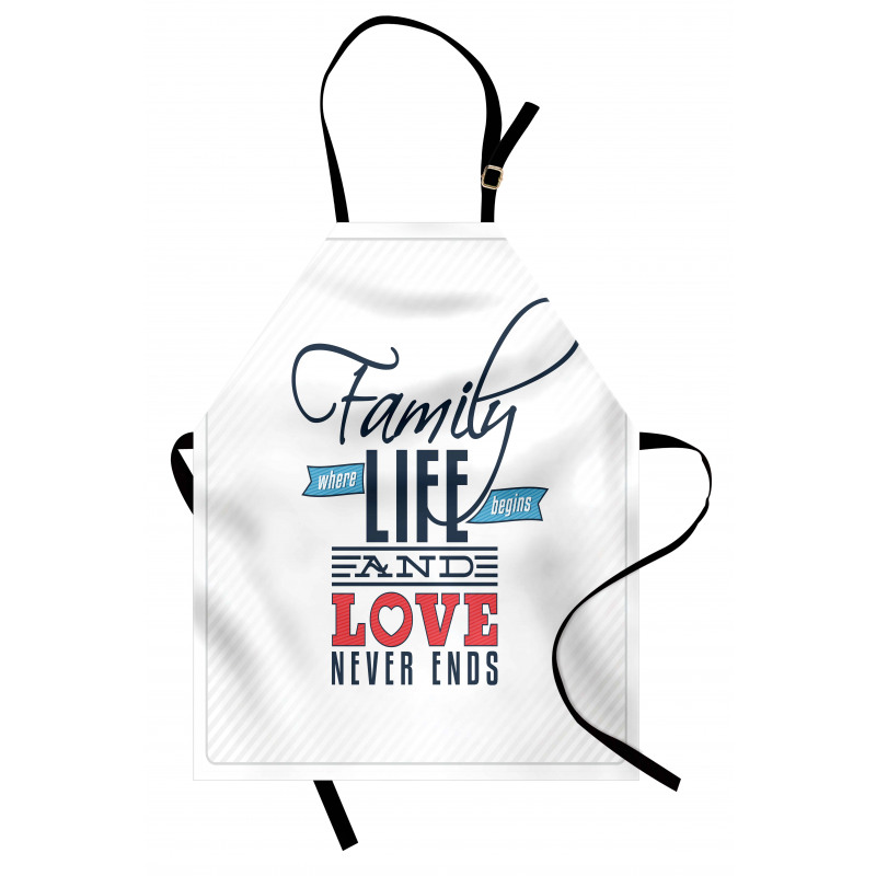 Words Family Love Typo Apron