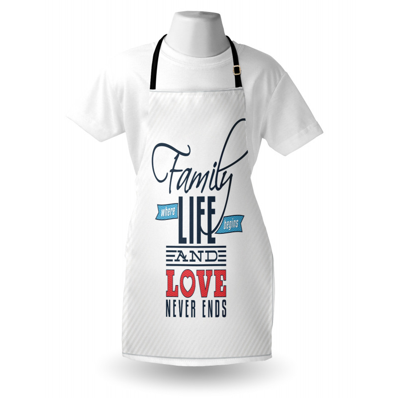 Words Family Love Typo Apron