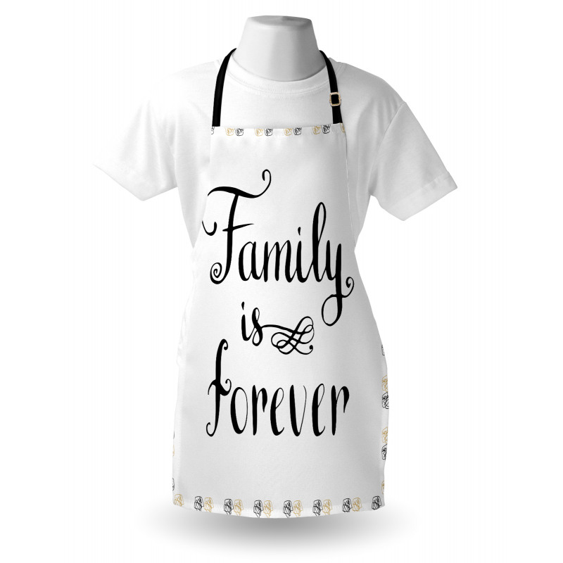 Family Words Ink Sketch Apron