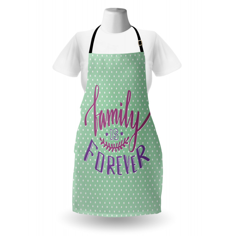 Polka Dots Family Words Apron