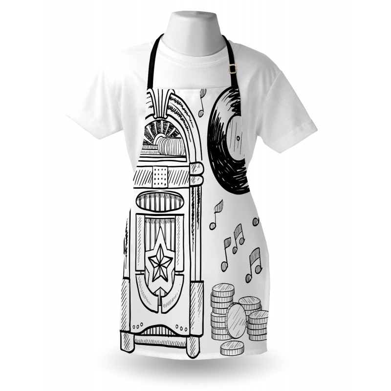 Music Box Notes Coins Apron