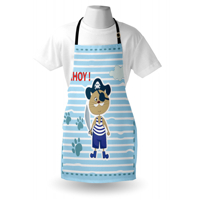 Cat Pirate Ahoy Apron