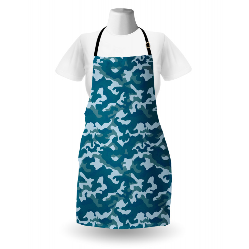 Camouflage Oceanic Colors Apron