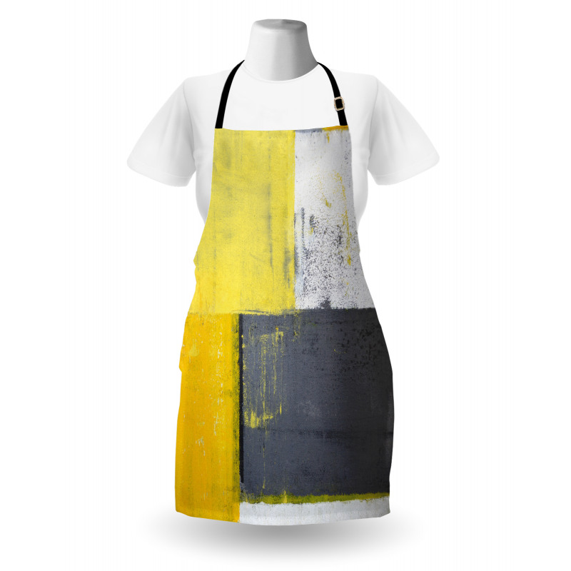 Pale Yellow Squares Apron