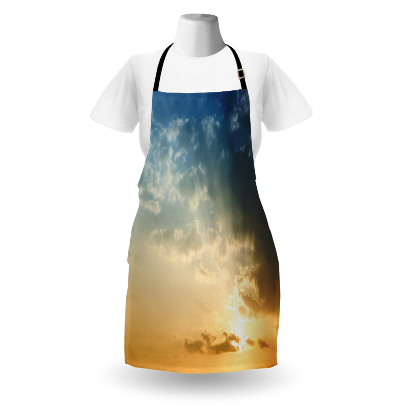 Sky Sun Rays Dusk Apron