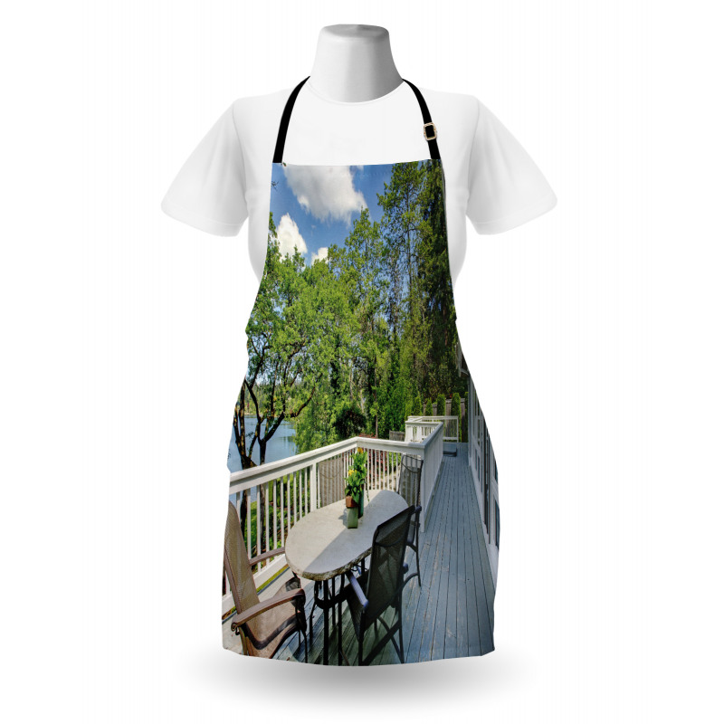 Home Patio Balcony Lake Apron