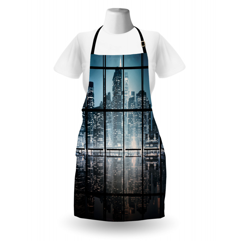 New York at Night Scenery Apron