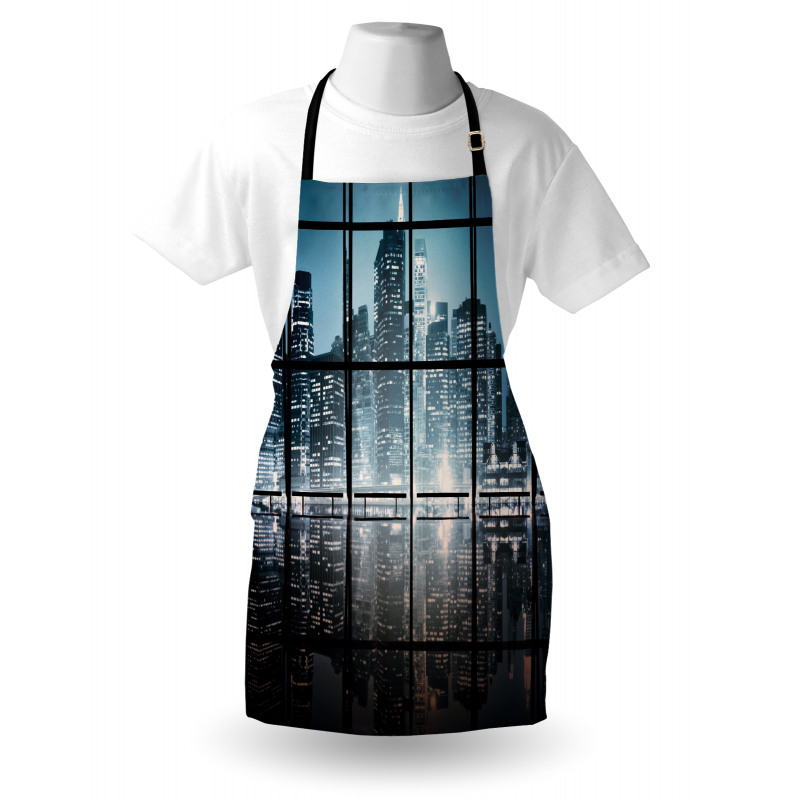 New York at Night Scenery Apron