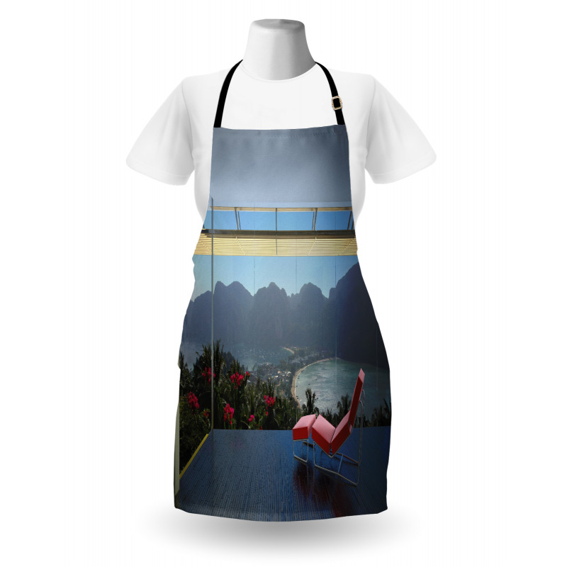 Tropical Island Flowers Apron