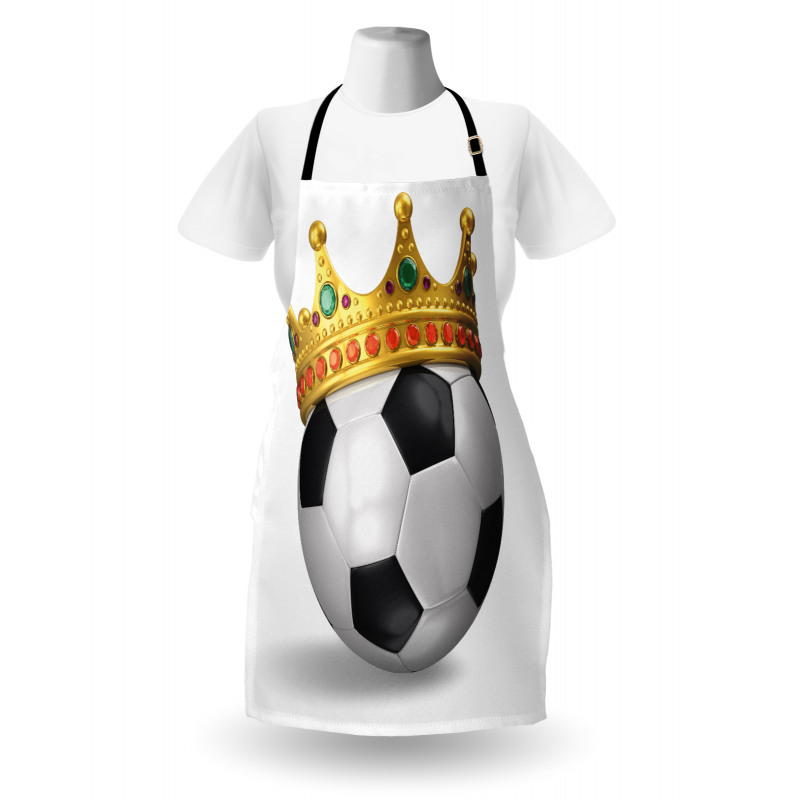 Football Soccer with Crown Apron