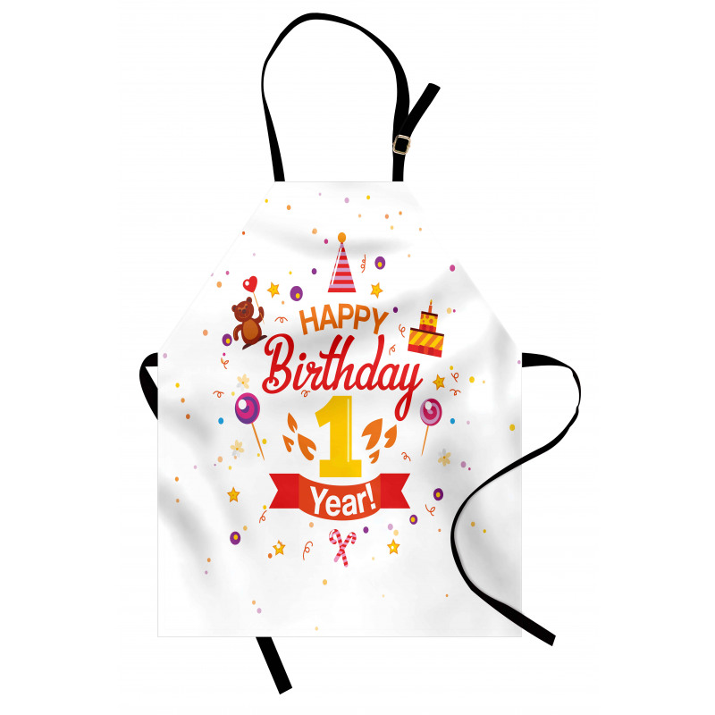 Party with Cones Bear Apron