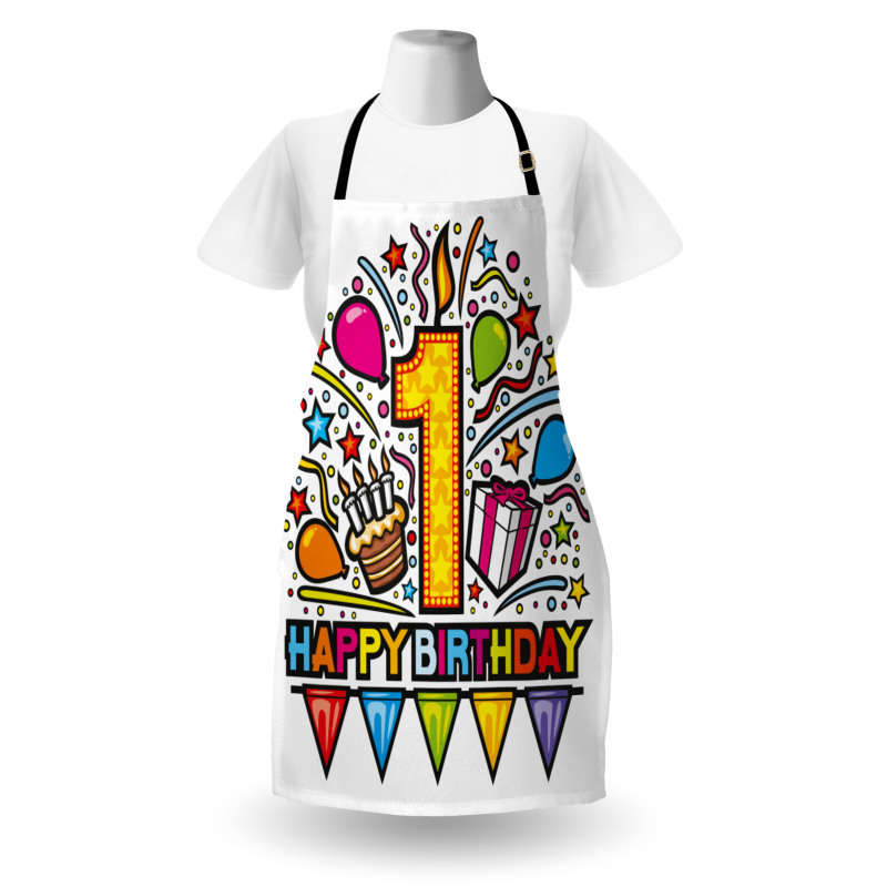 Pop Art Style Party Apron