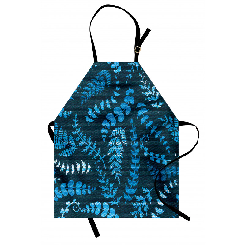 Floral Swirl Leaves Branch Apron