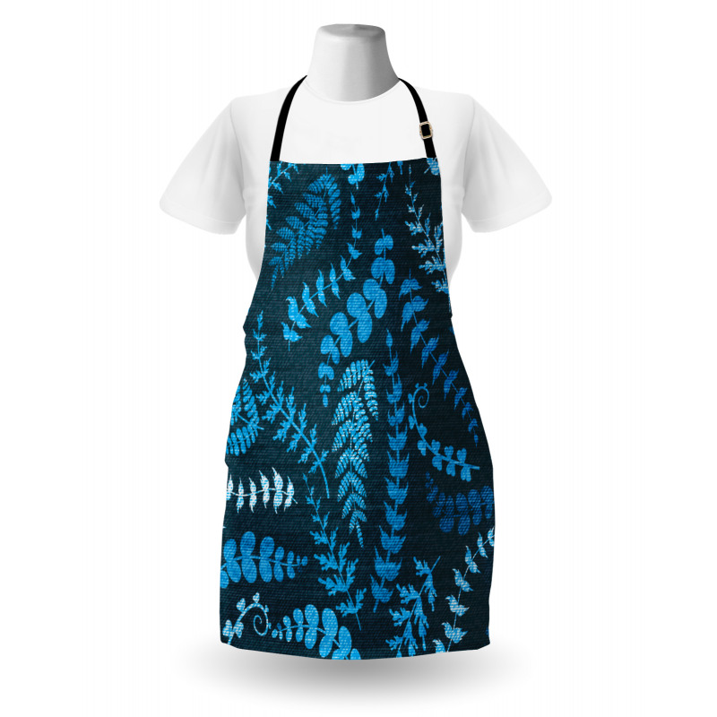 Floral Swirl Leaves Branch Apron