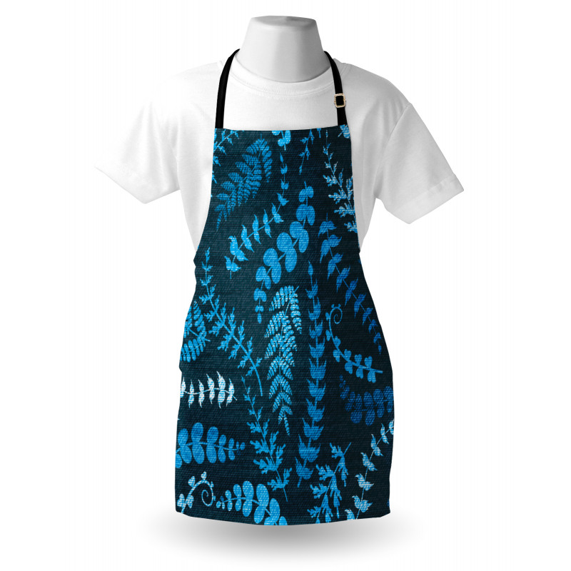 Floral Swirl Leaves Branch Apron