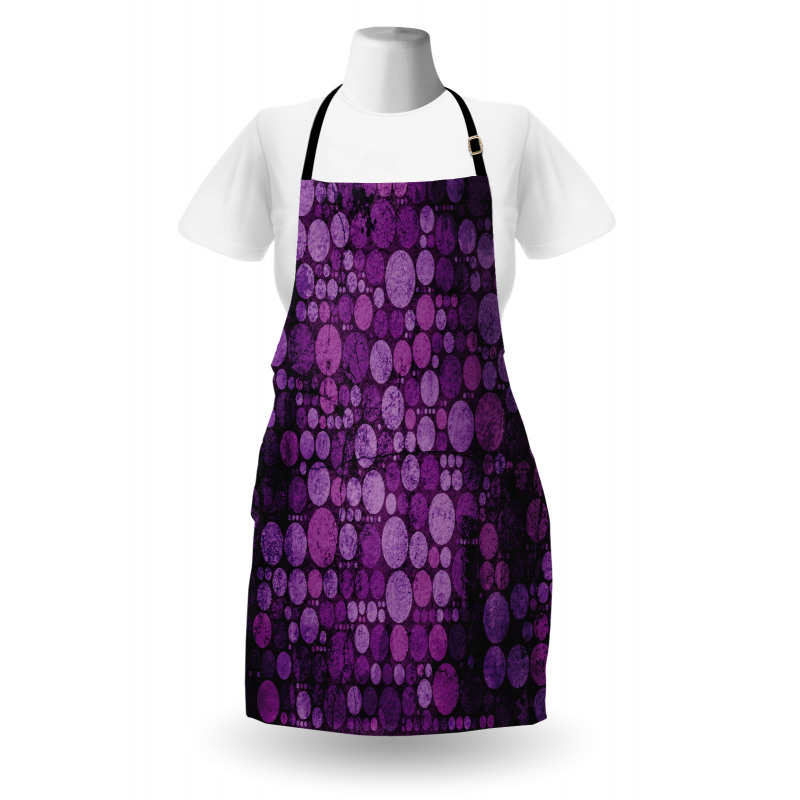 Vintage Grunge Circles Apron