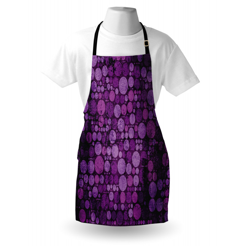 Vintage Grunge Circles Apron