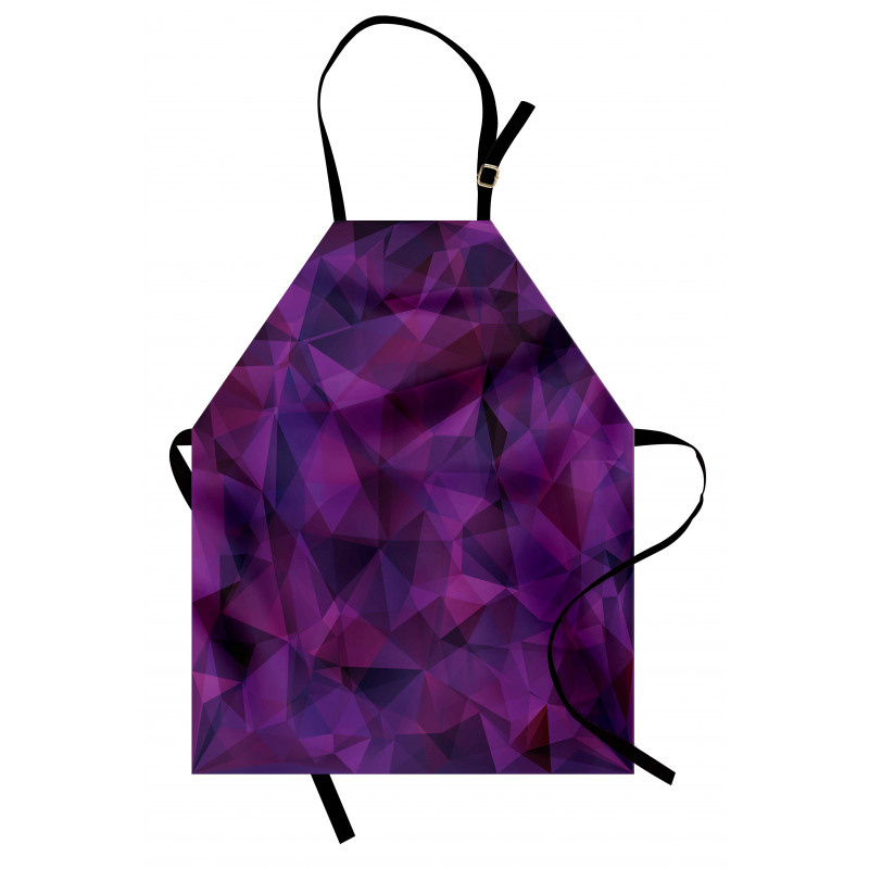 Triangle Purple Shape Apron
