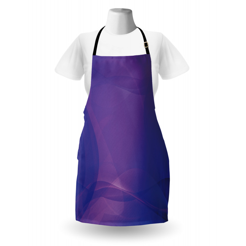 Indigo Wavy Modern Art Apron