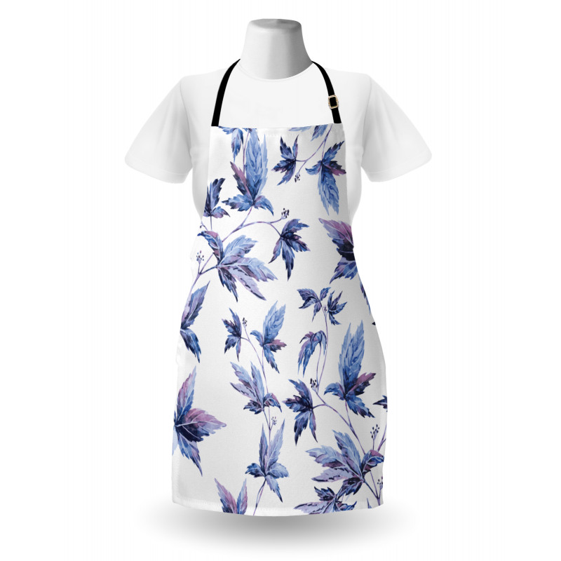 Watercolored Tree Leaves Apron