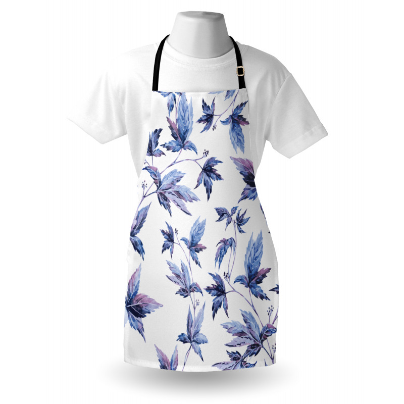 Watercolored Tree Leaves Apron