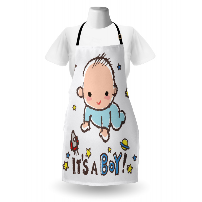 Baby Boy Gender Apron