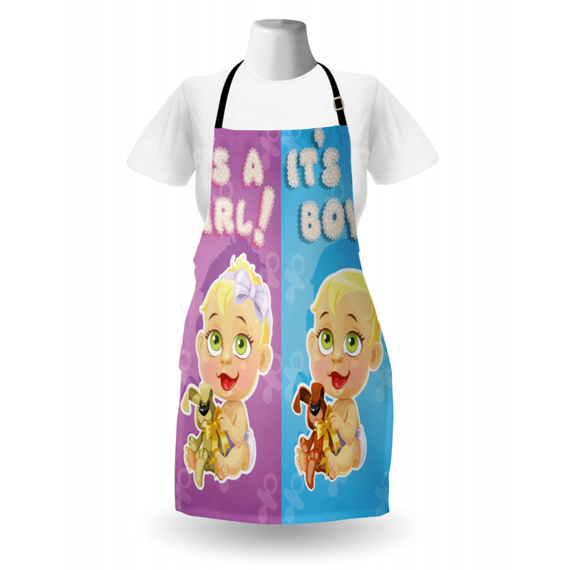 Girl Boy Dogs Apron