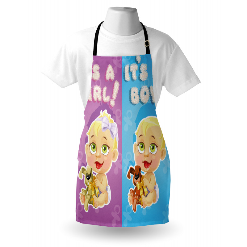 Girl Boy Dogs Apron