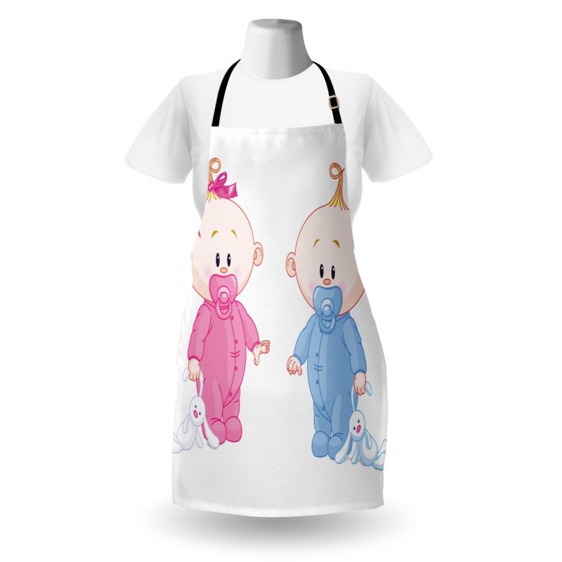 Boy Girl Bunny Apron