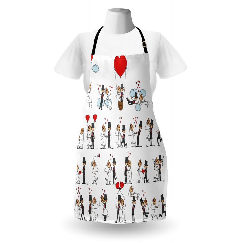 Couple on Clouds Apron