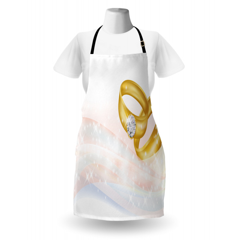 2 Rings Abstract Apron