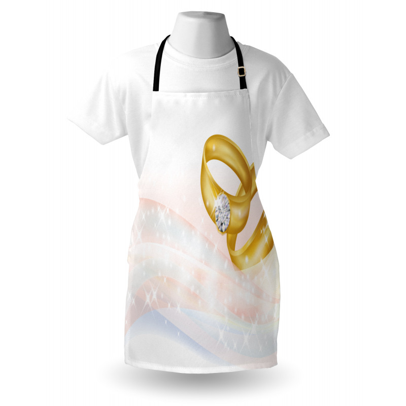 2 Rings Abstract Apron