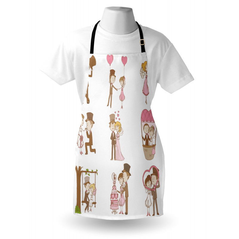 Wedding Set Bride Groom Apron