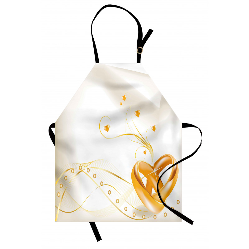 Rings Heart 3D Style Apron