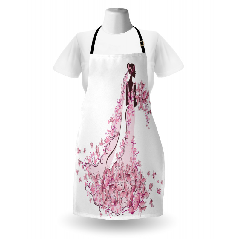 Floral Bridal Gown Apron