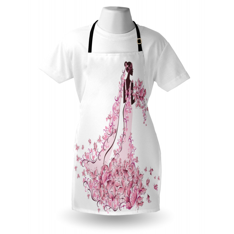 Floral Bridal Gown Apron