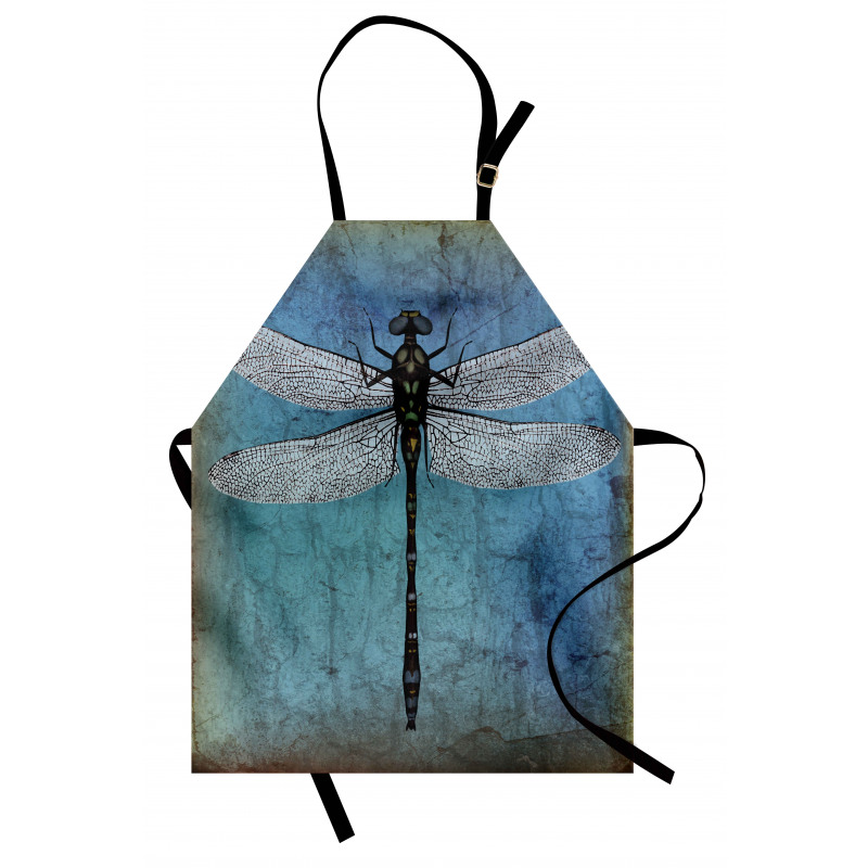 Dragonfly Bug Turquoise Apron