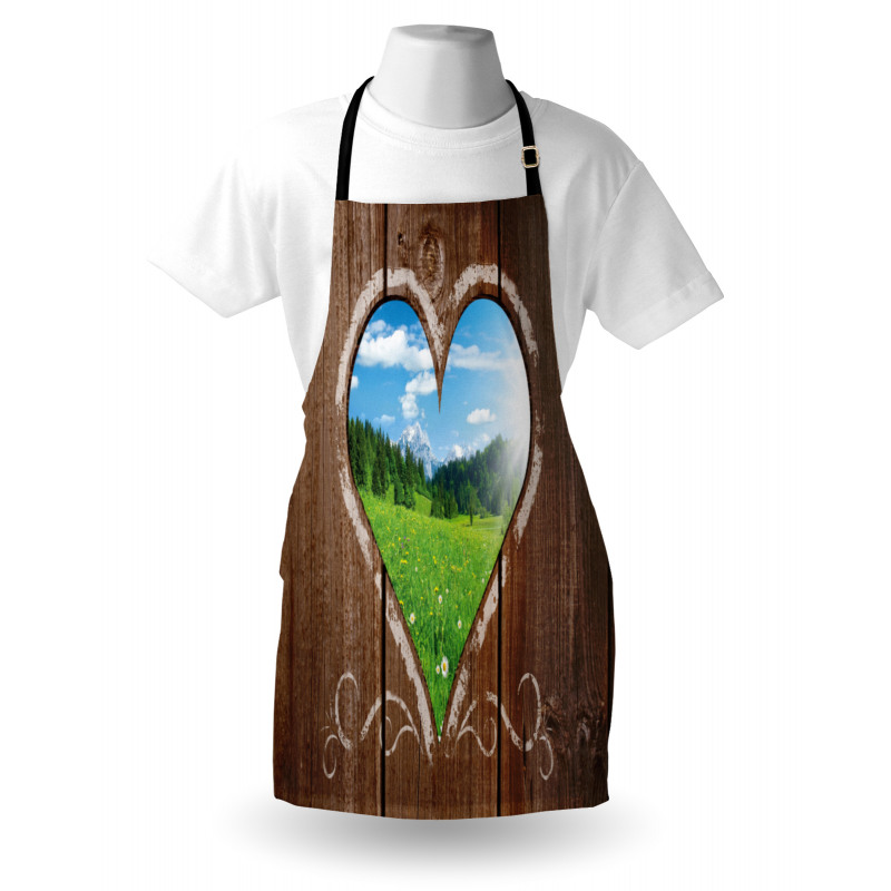 Farm House Chalk Heart Apron