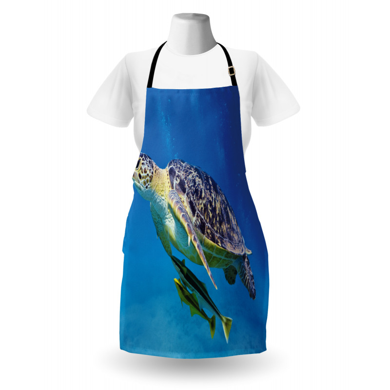 Fishes Swimming Ocean Apron