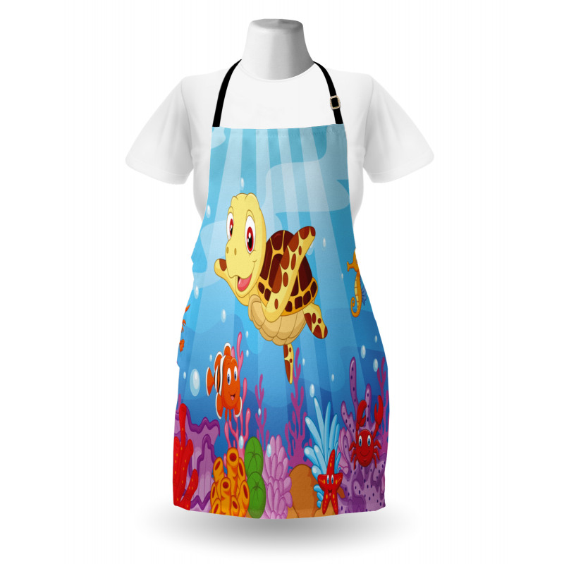 Baby Turtle Fishes Apron