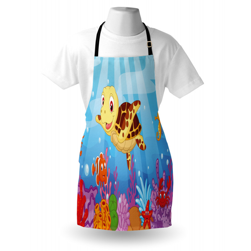 Baby Turtle Fishes Apron