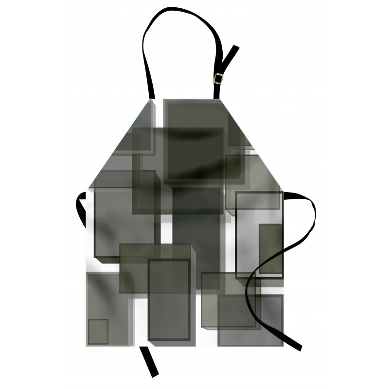 Cubes Modern Abstract Apron