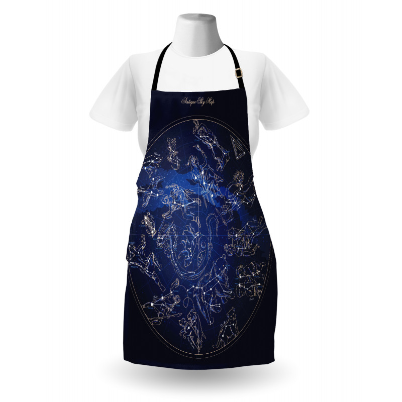 Antique Sky Map Apron