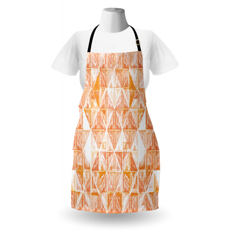 Triangular Grid Artwork Apron