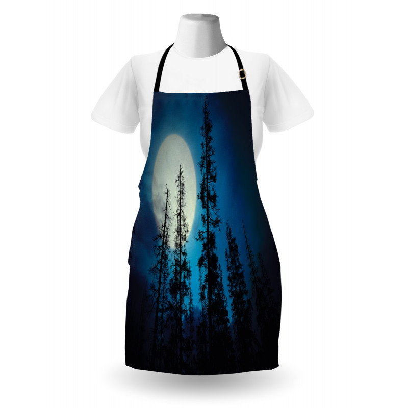 Spooky Forest Moon Apron