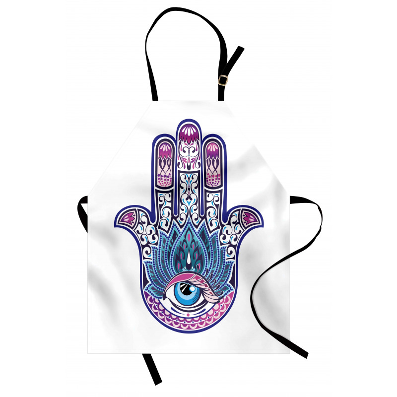 All Seeing Eye Lotus Motif Apron