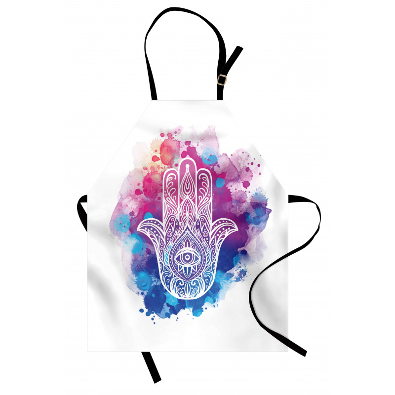 Watercolor Hamsa Art Apron