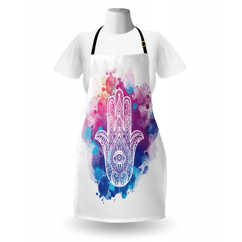 Watercolor Hamsa Art Apron